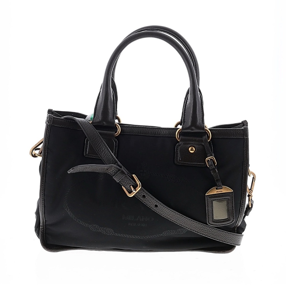 🔥Prada 🔥Black 🔥Nylon 🔥and Leather crossbody 🔥